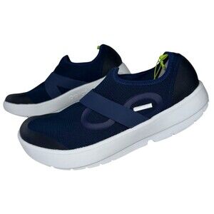 OOFOS OOMG Mens Size 11 Low Mesh Recovery Shoes Blue Slip On 5080 Athletic New